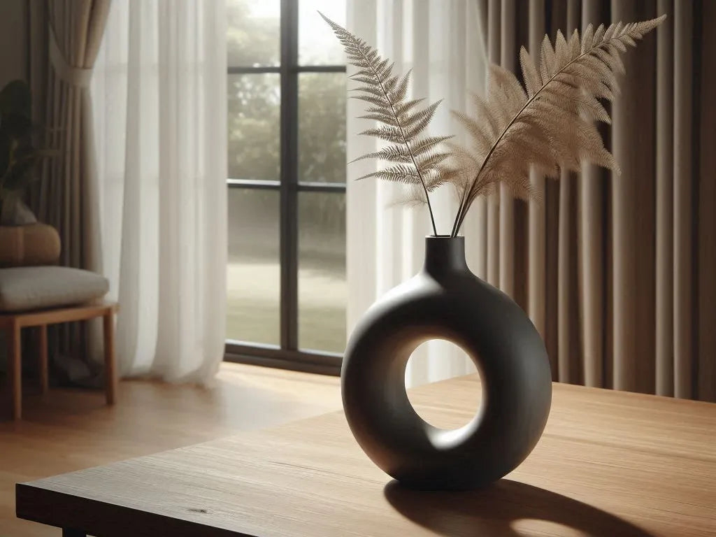 Vase circulaire creux nordique  vase beignet