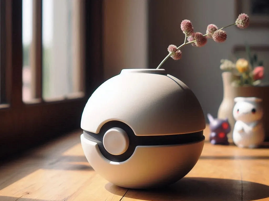 Vase inspiré de la Poké Ball  Vase Pokémon