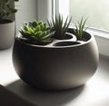 Jardinière ronde auto-arrosante