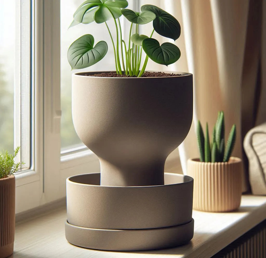 Jardinière auto-arrosante en forme de Graal  Pot de plante
