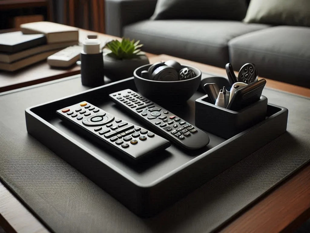 Support de télécommande Design  Plateau avec deux bols