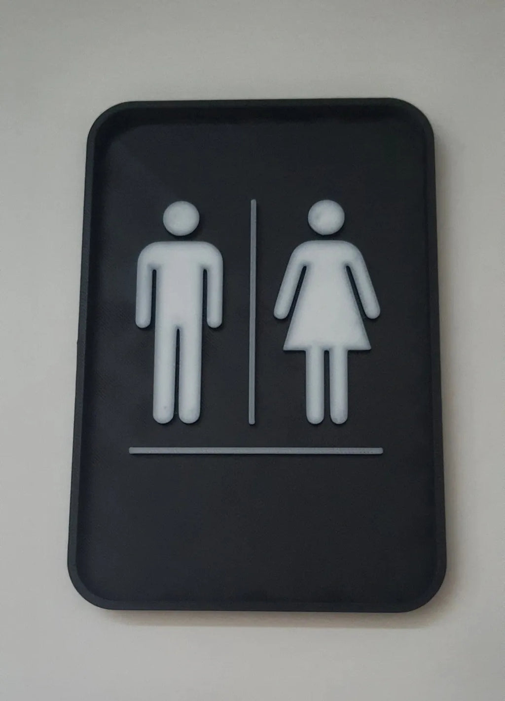 Panneau de porte de toilettes