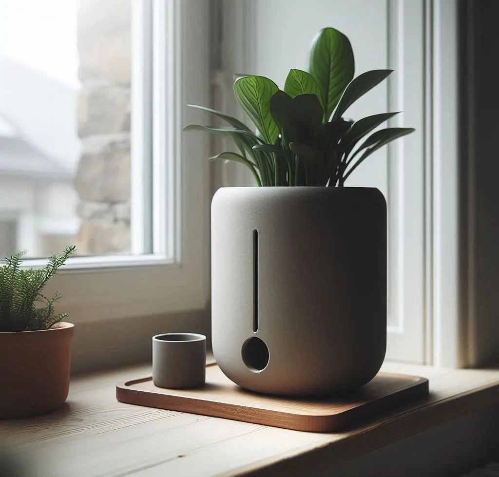 Pot de plante rond Épurée auto-arrosant