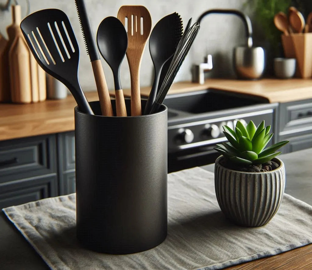 Support Moderne Rond pour Ustensiles de Cuisine