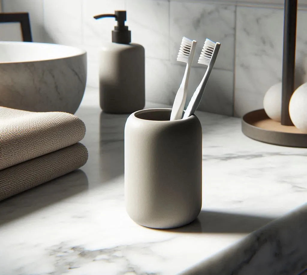 Porte-brosse à dents arrondi Moderne
