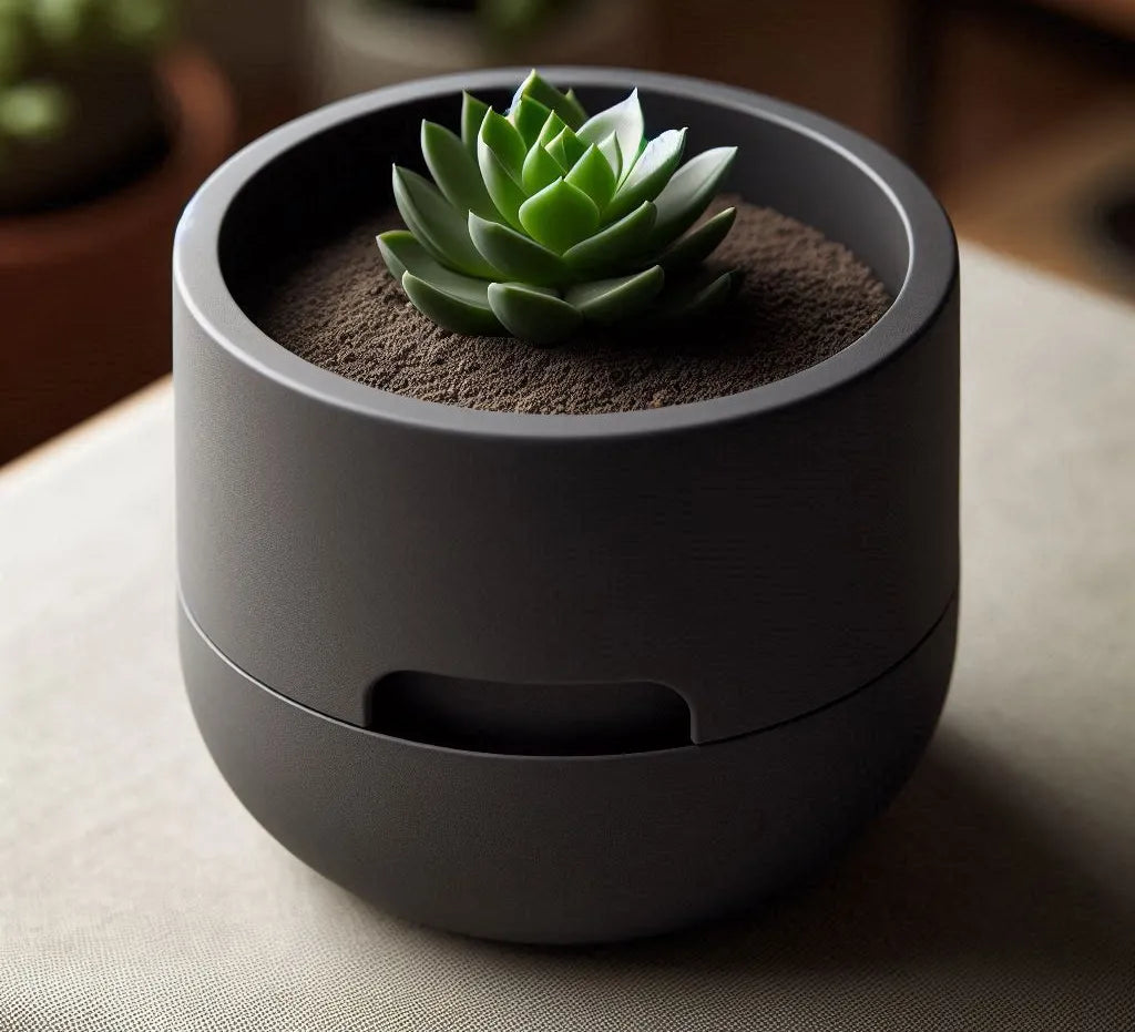 Jardinière à auto-arrosage conçue pour les succulentes