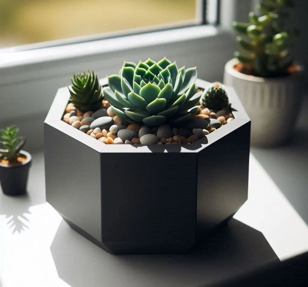Jardinière Octogonale pour Succulentes