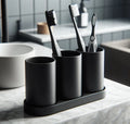 Ensemble de porte-brosses à dents design avec 3 gobelets