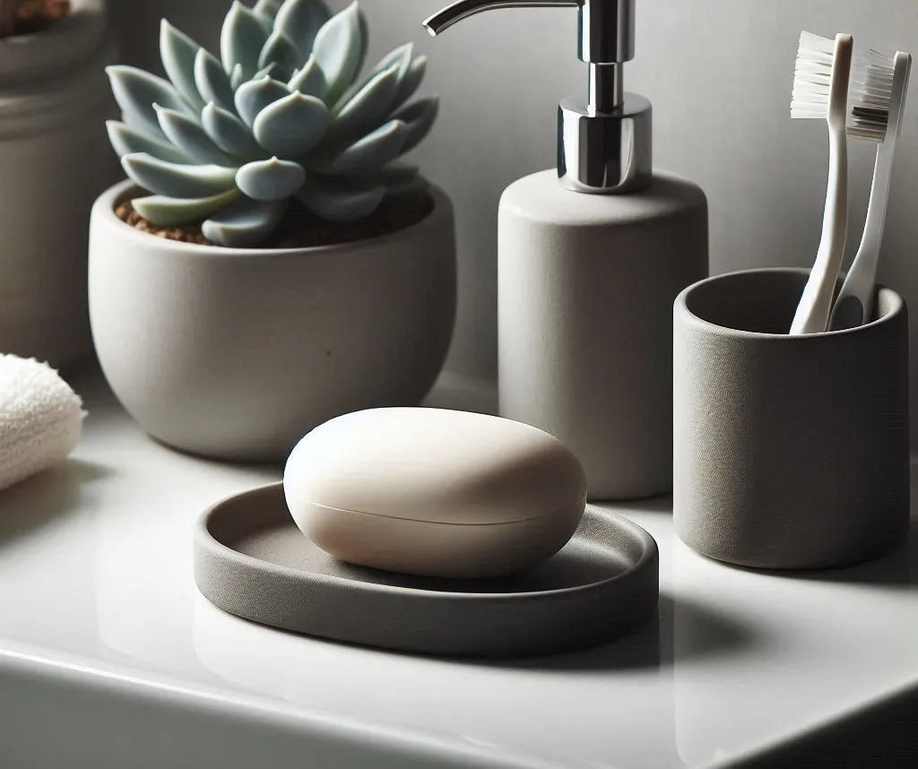 Porte-savon et porte-brosse à dents design