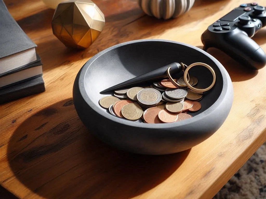 Bol plat design pour clés et pièces de monnaie  plateau