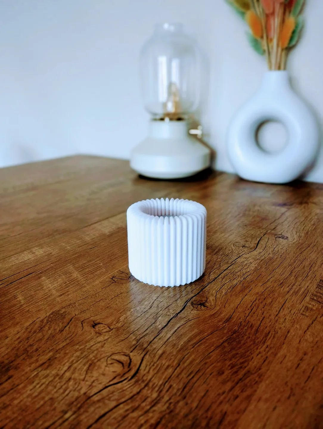 Bougie à côtes Moderne  Porte-bougie chauffe-plat