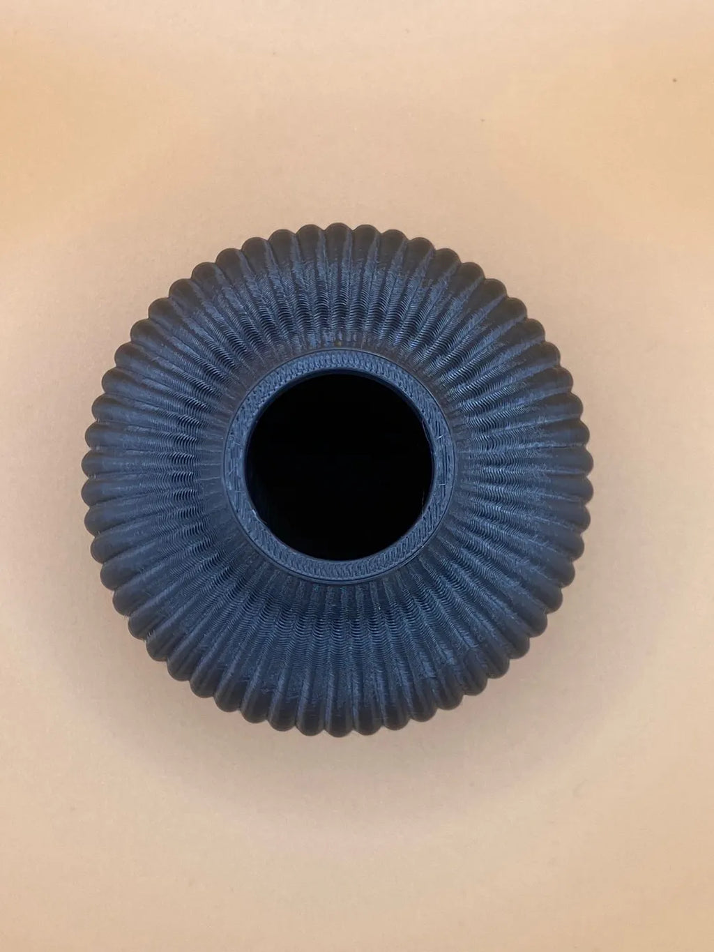 Vase design Moderne à côtes