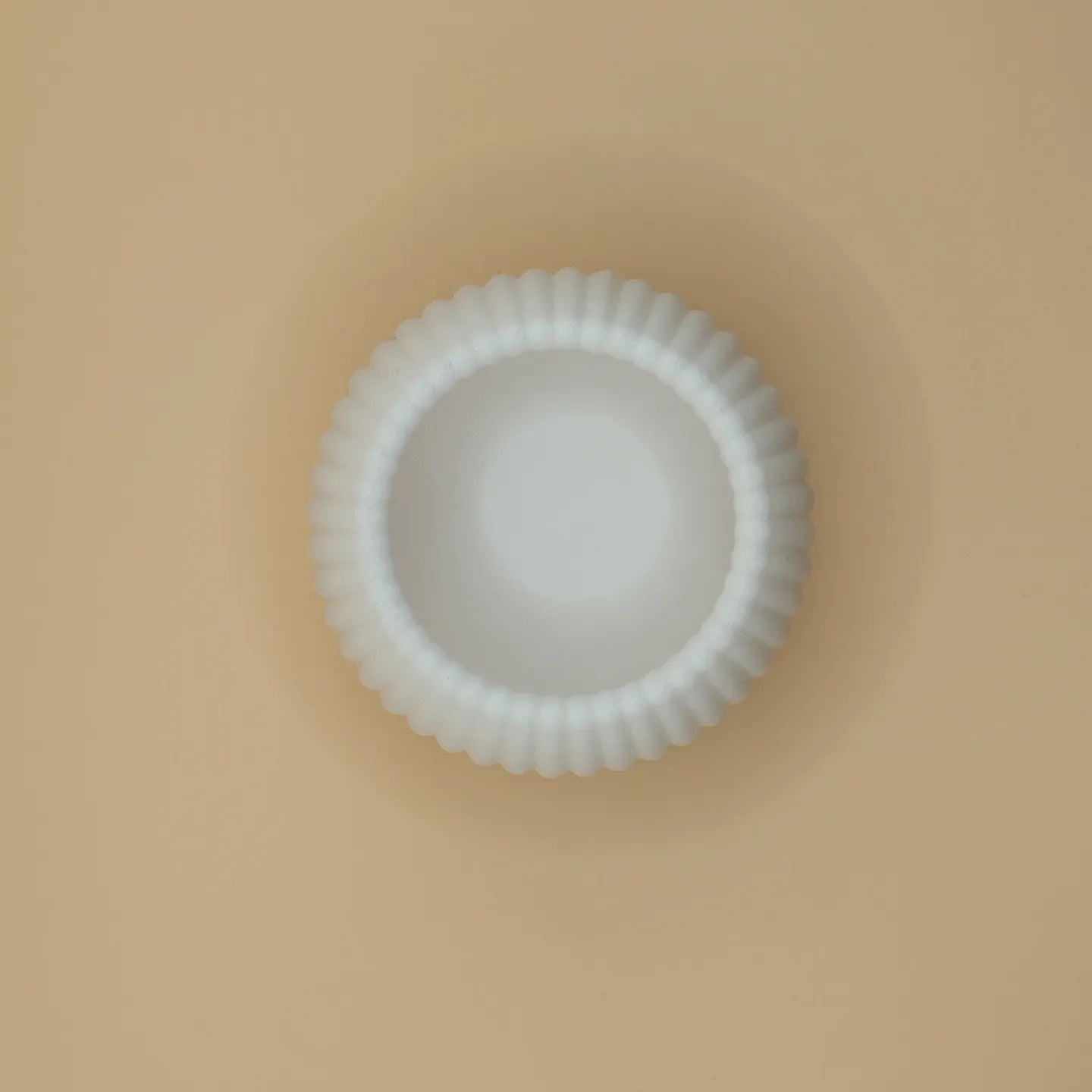 Bougie ronde côtelée Moderne  (LED) Porte-bougie chauffe-plat