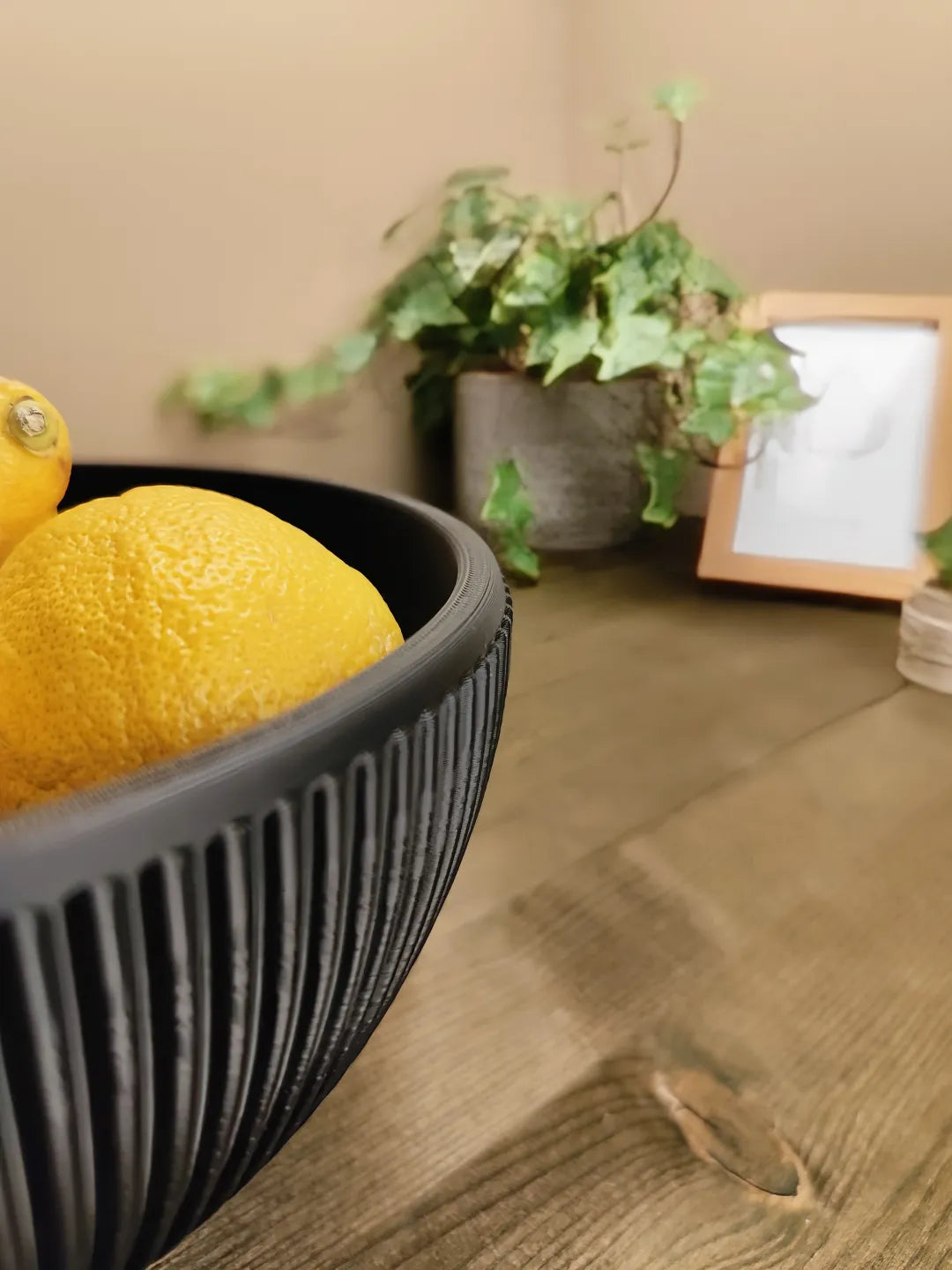 Bol décoratif côtelé Beauté Citronnée