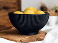 Bol décoratif côtelé Beauté Citronnée