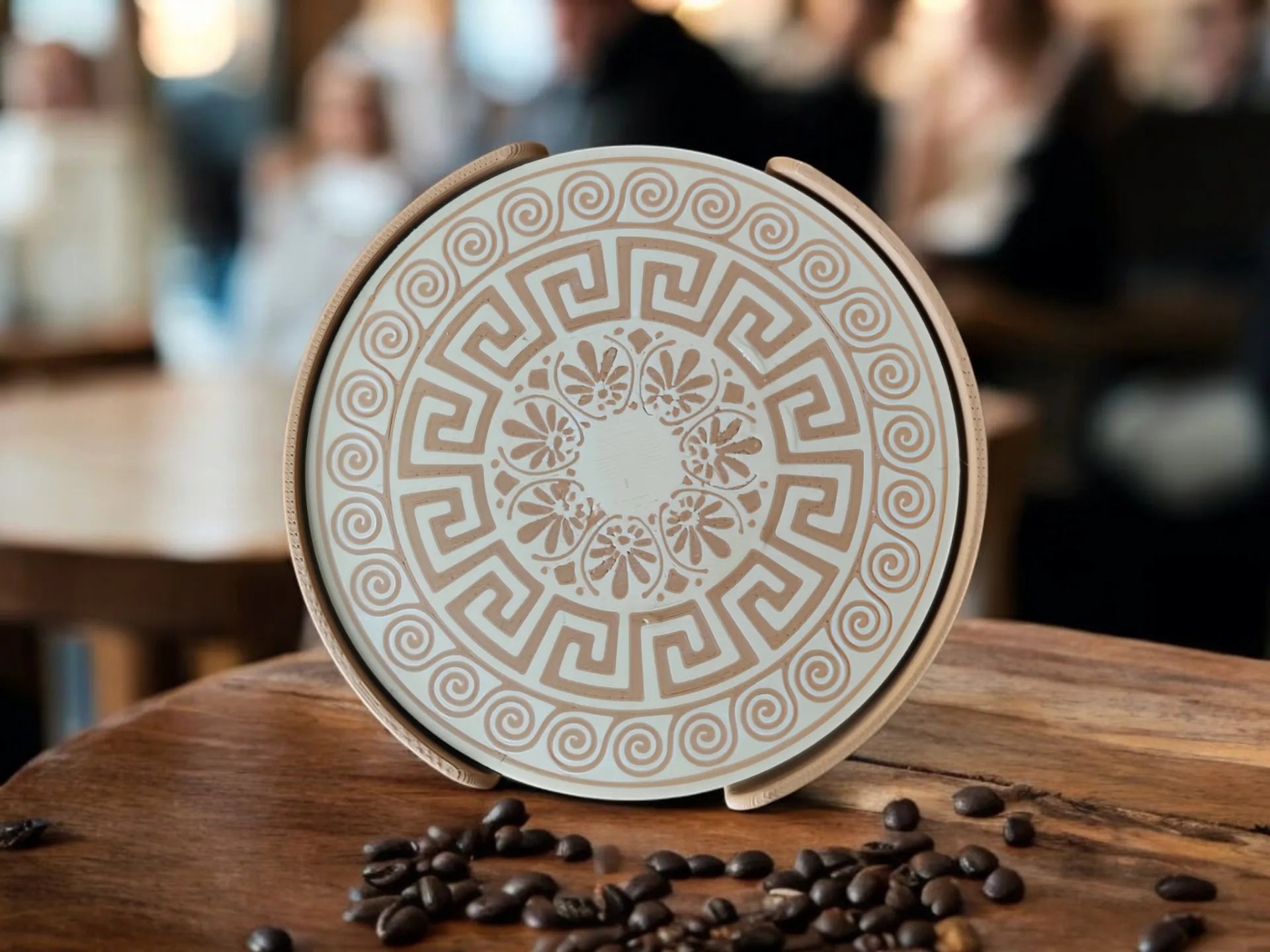 Ensemble de dessous-de-verre de design grec