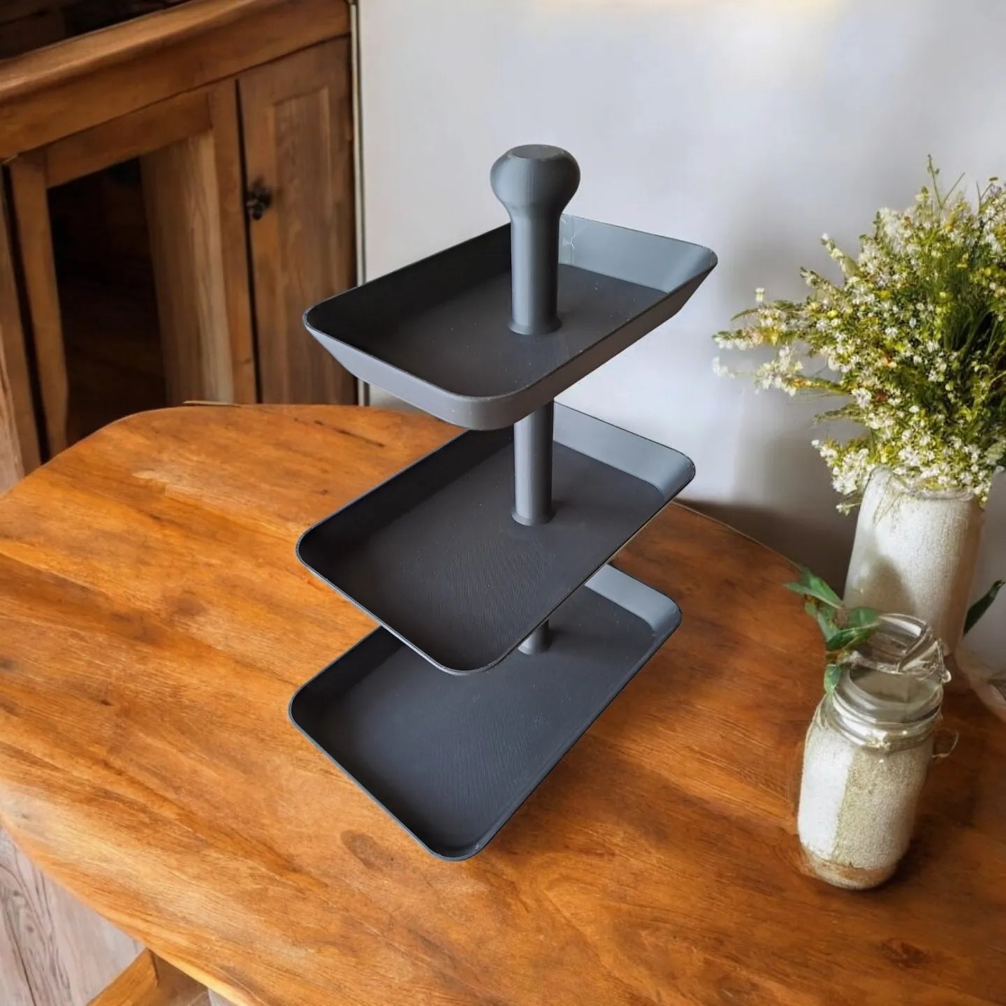 Plateau de service à trois niveaux - Étagère à goûter
