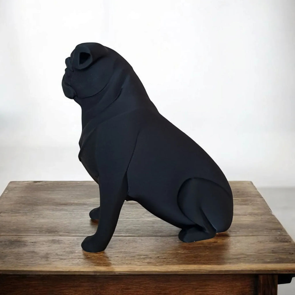 Sculpture de carlin Épurée  statuette de carlin
