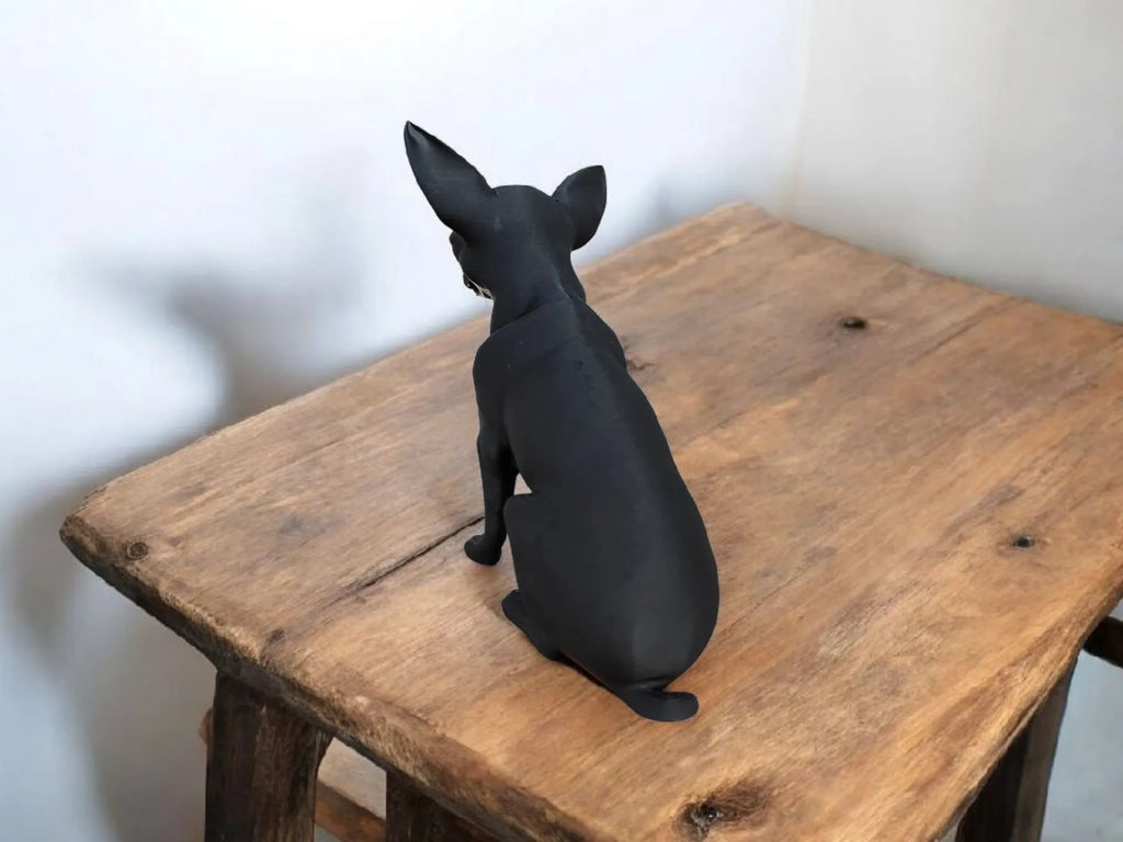 Sculpture Épurée de chihuahua  statue de chihuahua