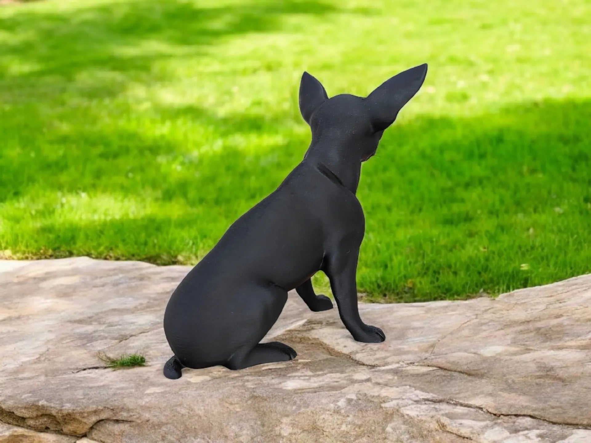 Sculpture Épurée de chihuahua  statue de chihuahua