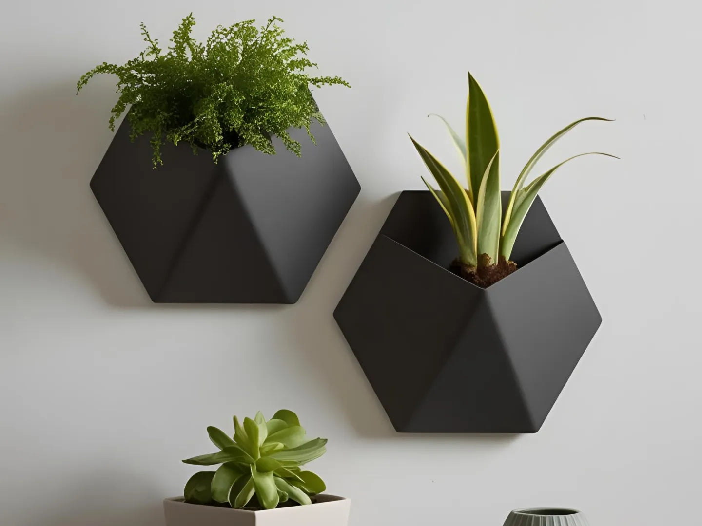 Pot de plante Épurée mural Stealth
