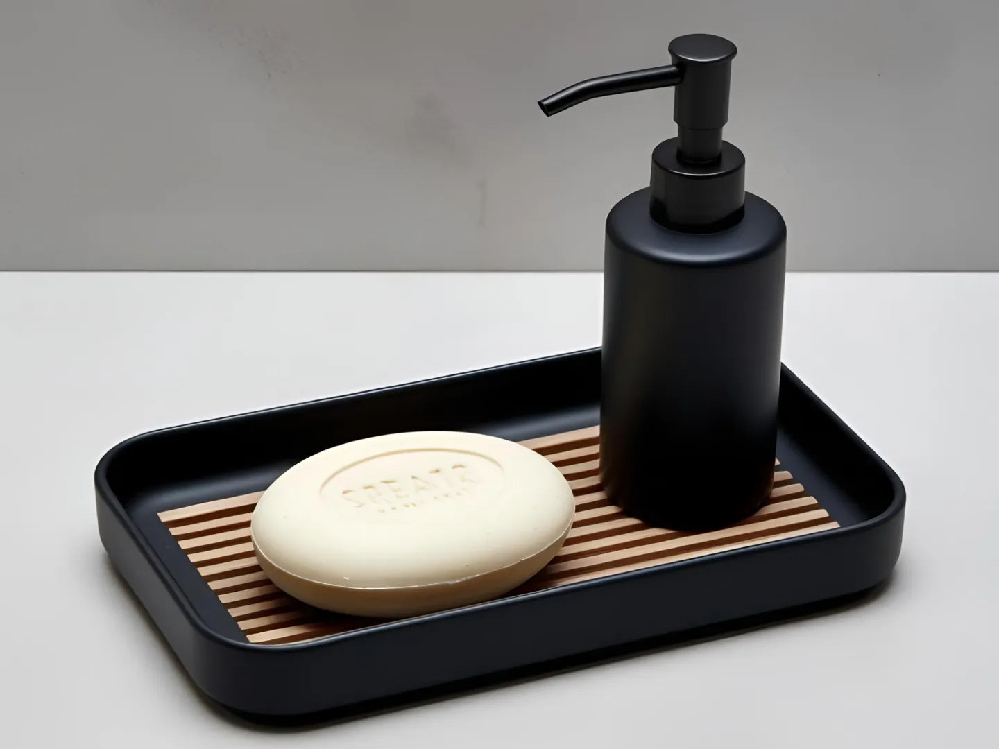 Porte-savon Moderne avec insert égouttoir