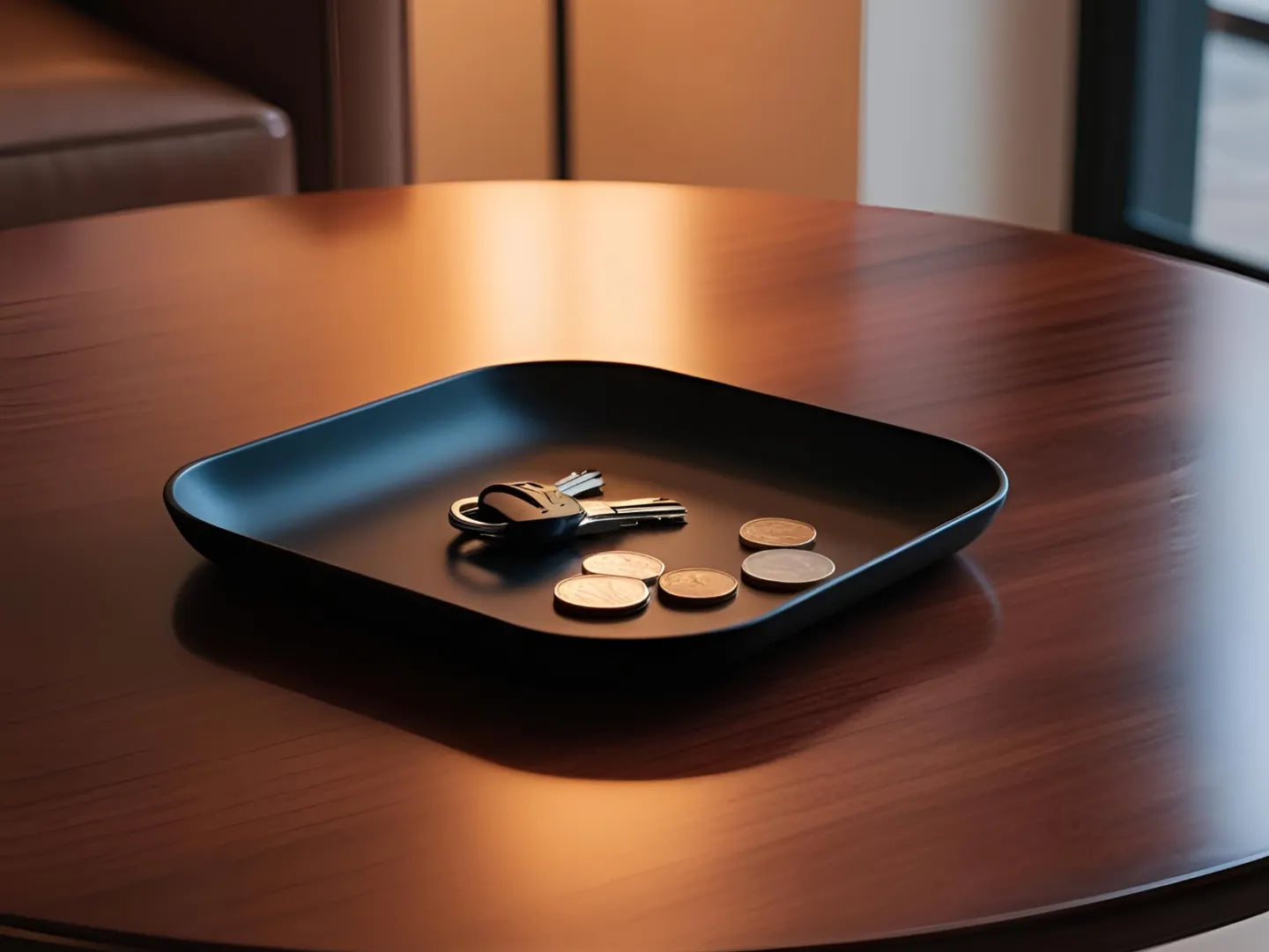 Plateau attrape-tout carré design