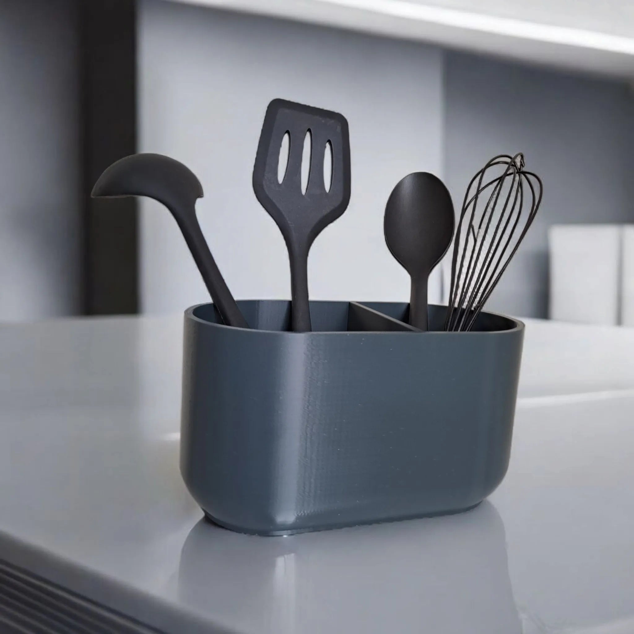 Support Moderne pour ustensiles de cuisine à 2 compartiments