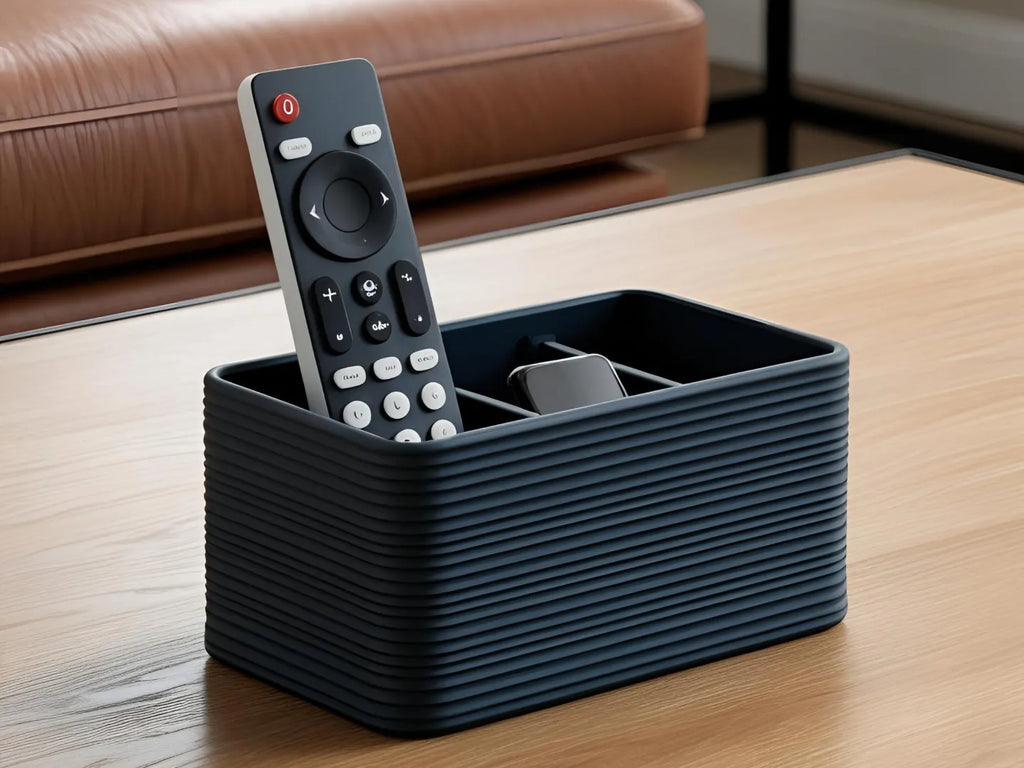 Support de télécommande au design côtelé  range-télécommandes