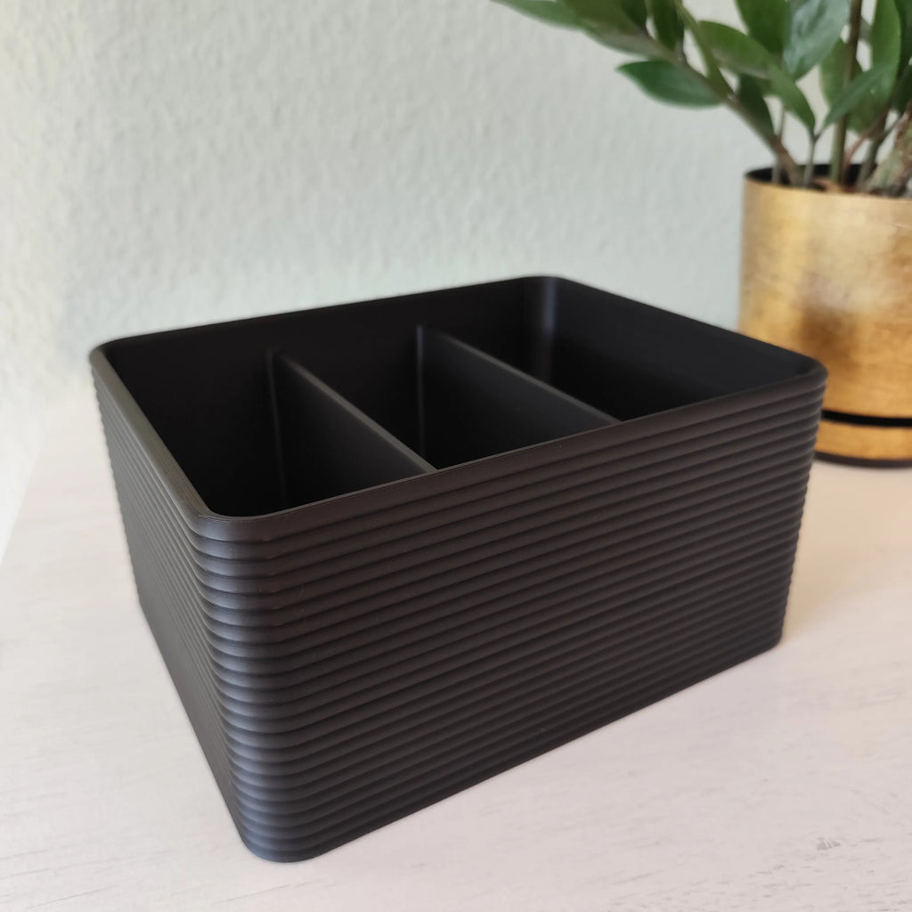 Support de télécommande au design côtelé  range-télécommandes