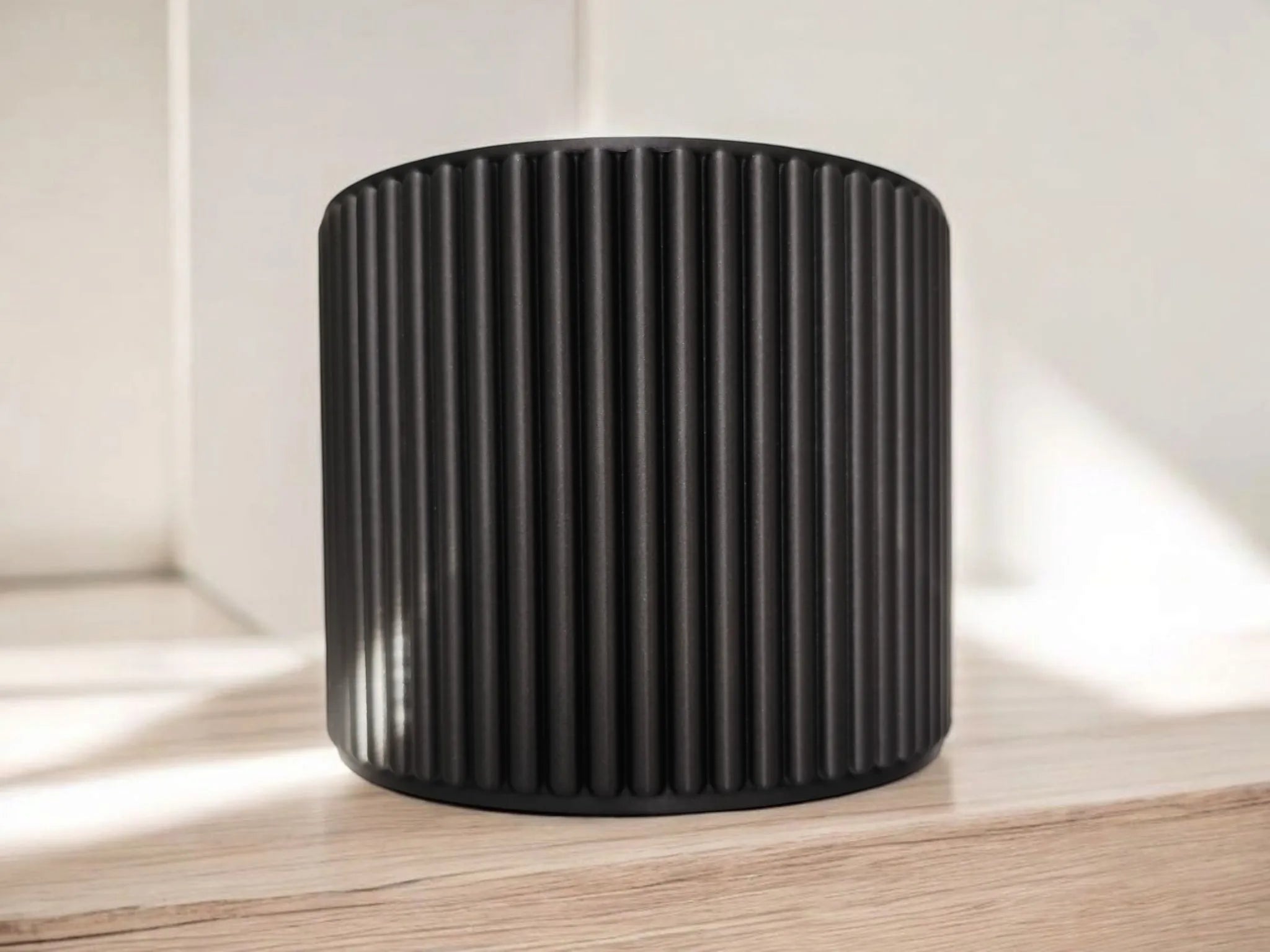 Organiseur de salle de bain côtelé Moderne  gobelet à maquillage
