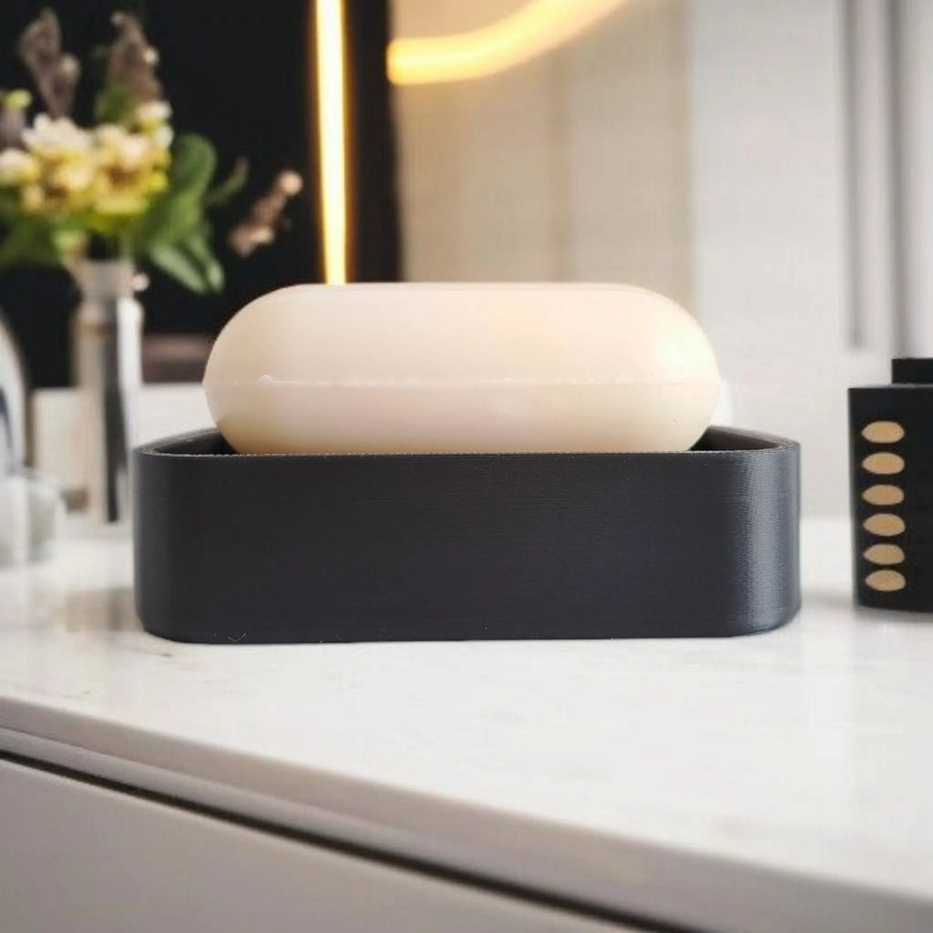 Porte-savon Moderne avec nervures de drainage