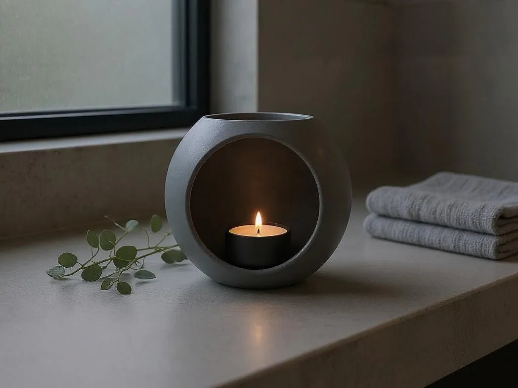 Porte-bougie Moderne (LED) sarcelle