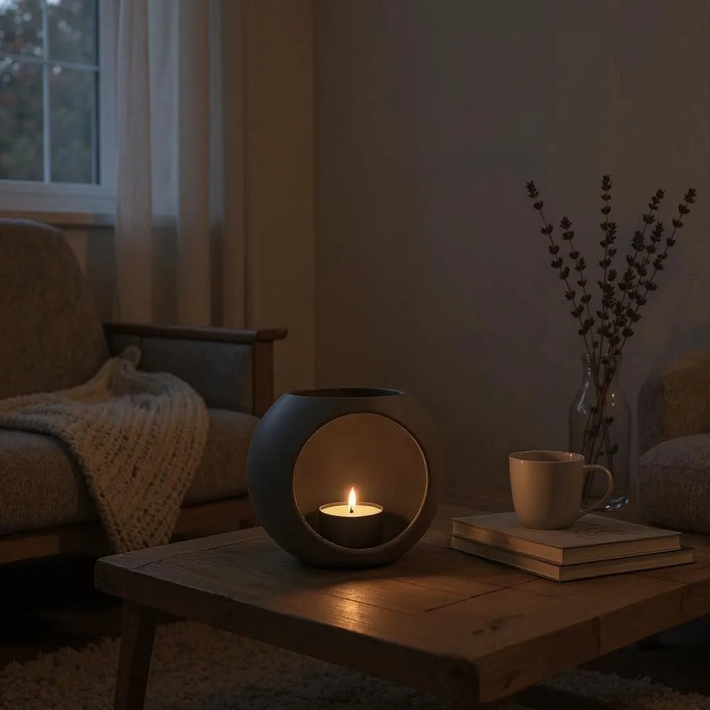 Porte-bougie Moderne (LED) sarcelle
