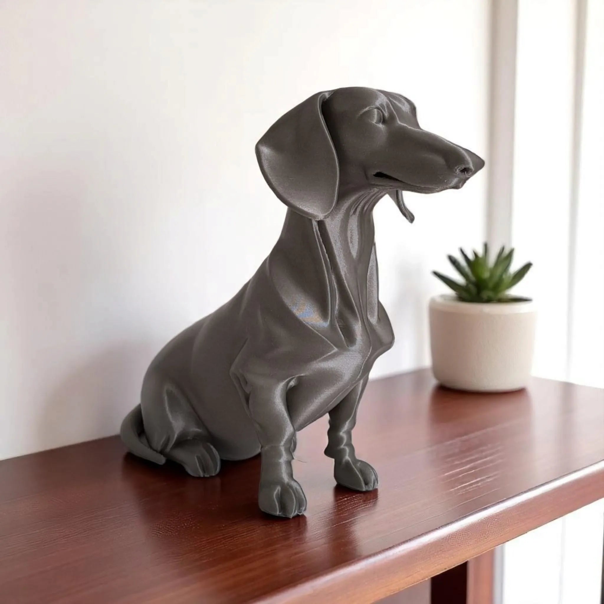 Figurine de teckel Épurée Moderne  Sculpture