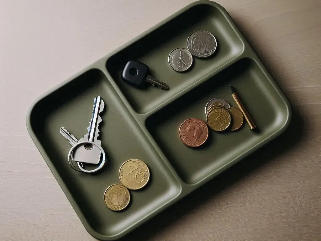 Plateau Moderne pour clés et pièces de monnaie Army Boy II
