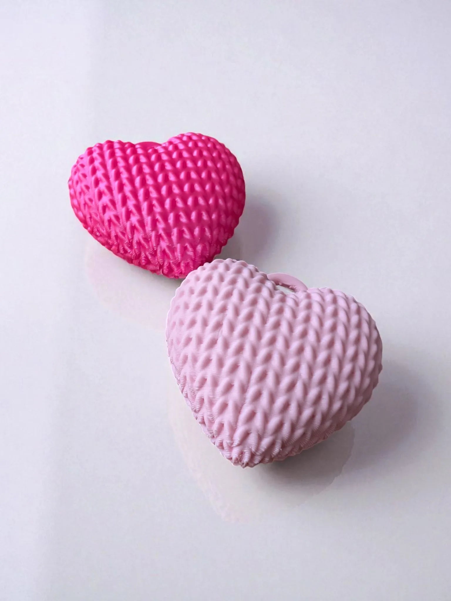 Adorable Porte-clés Tricoté en Forme de Cœur (Pas d'assemblage)
