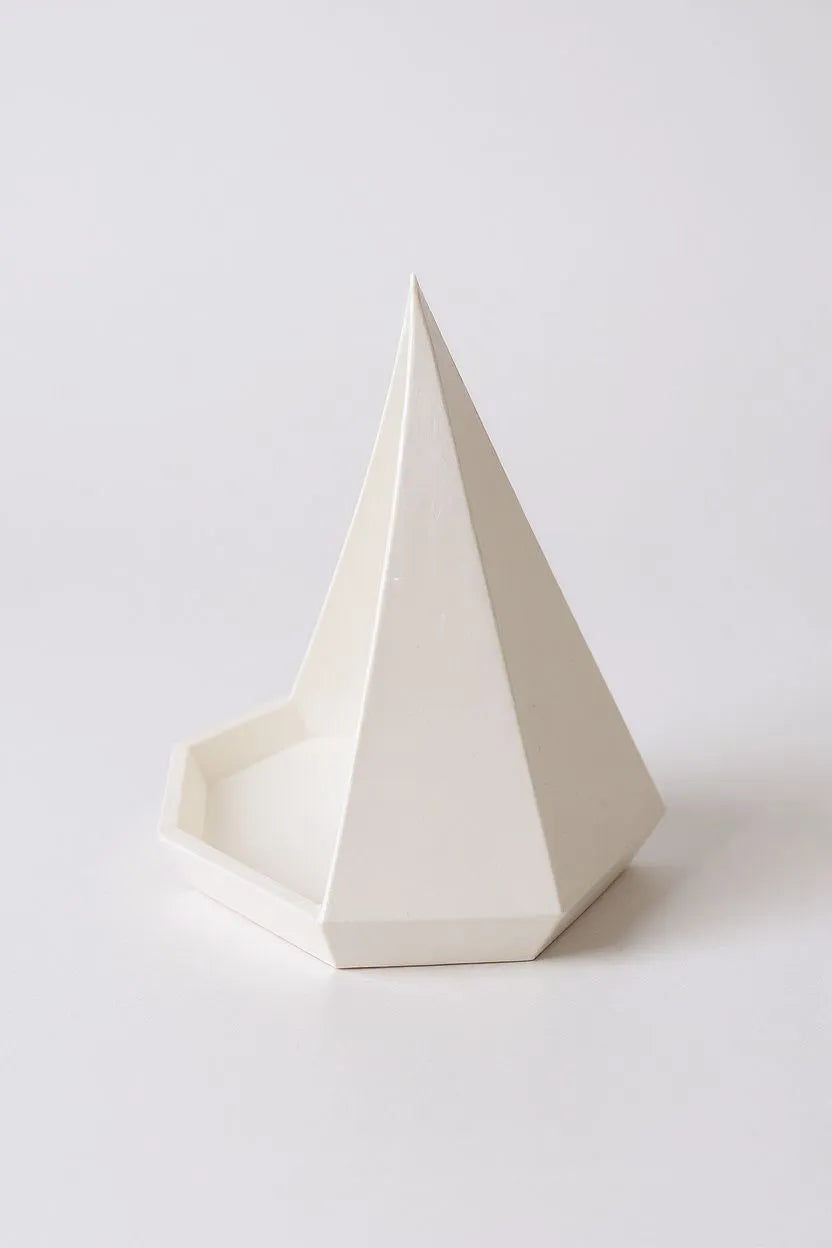 Plateau de rangement Pyramide Géométrique  Bougie Chauffe-plat  Bijoux