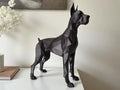 Sculpture de Dogue Allemand Bas Poly de Garde