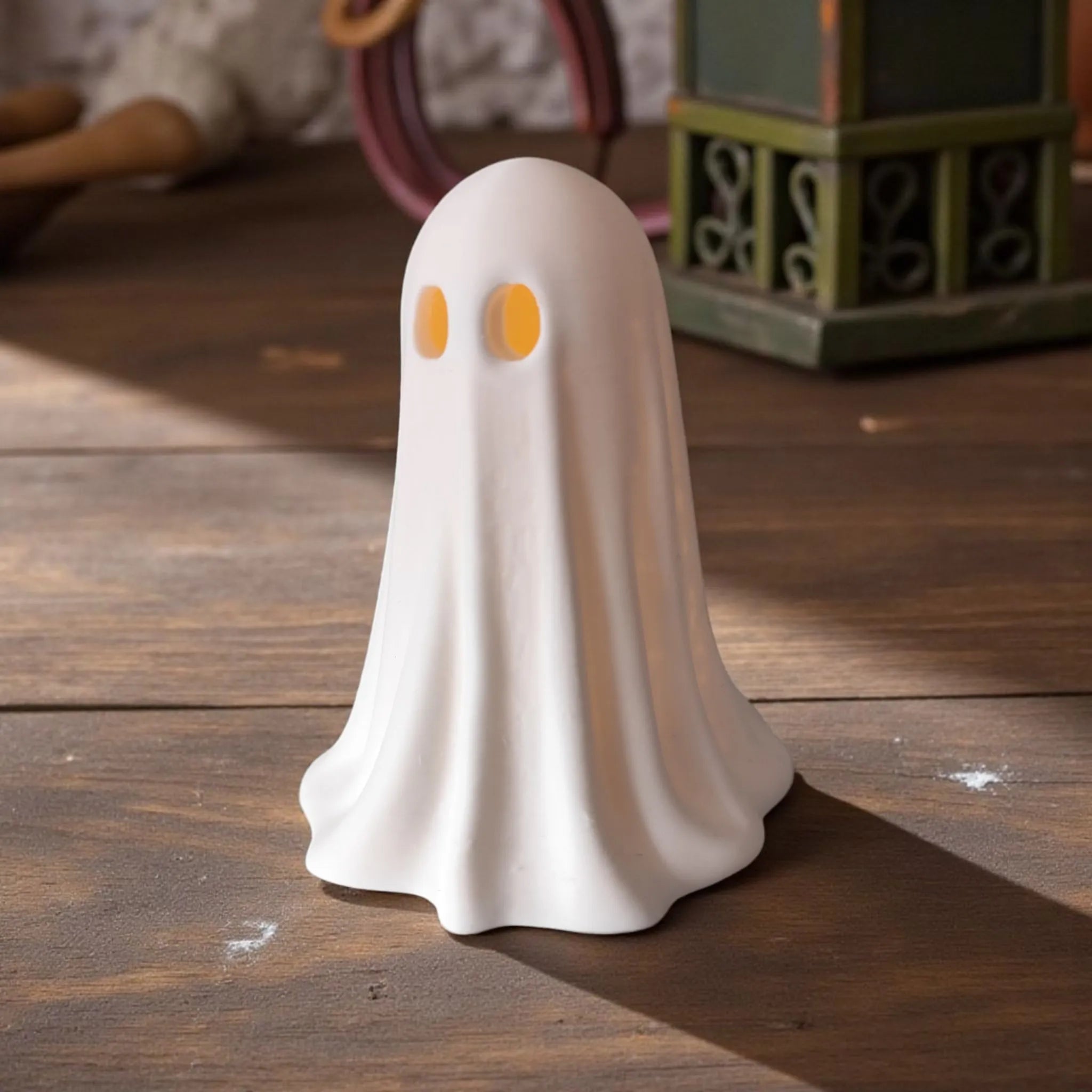 Petit fantôme d'Halloween (compatible avec bougie LED chauffe-plat)