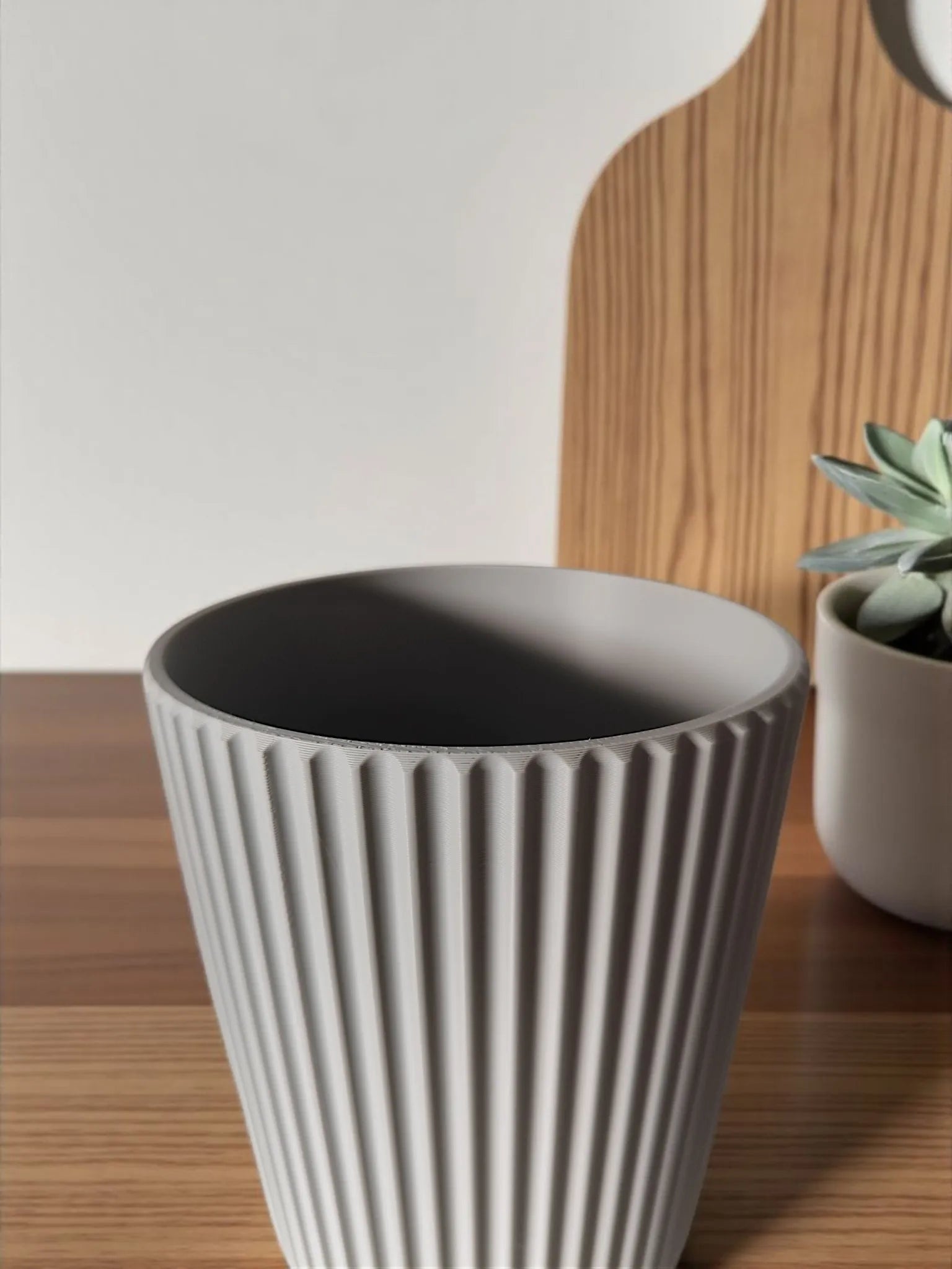 Porte-ustensiles de cuisine nervuré Moderne