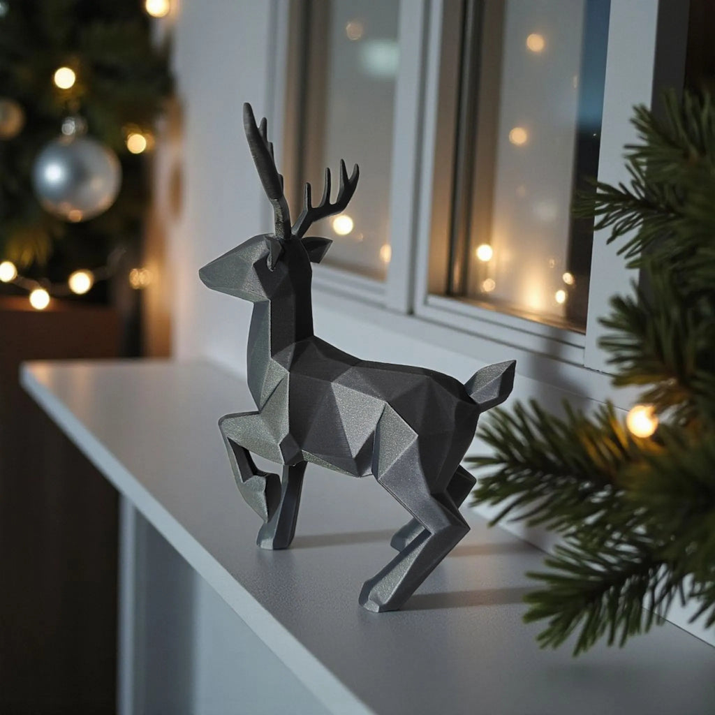 Renne Géométrique (Noël) Épurée
