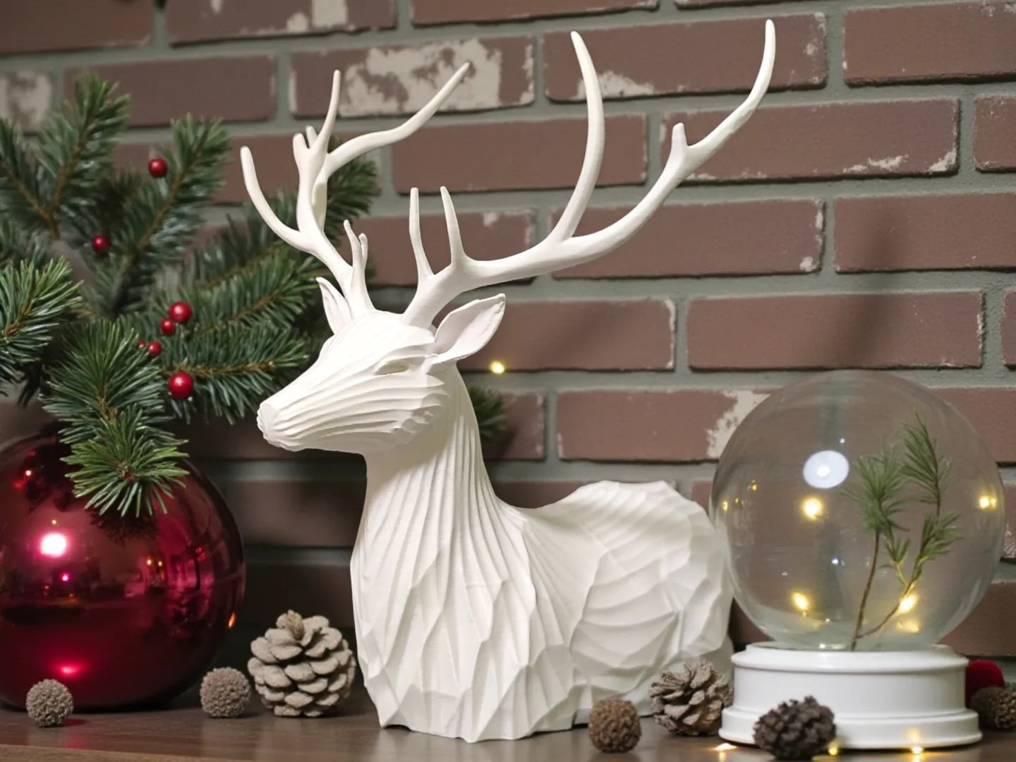Sculpture abstraite de cerf