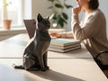 Art de chat Géométrique élégant assis