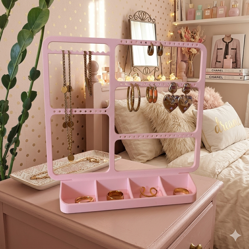 Organisateur de bijoux pour boucles d'oreilles  bagues et colliers