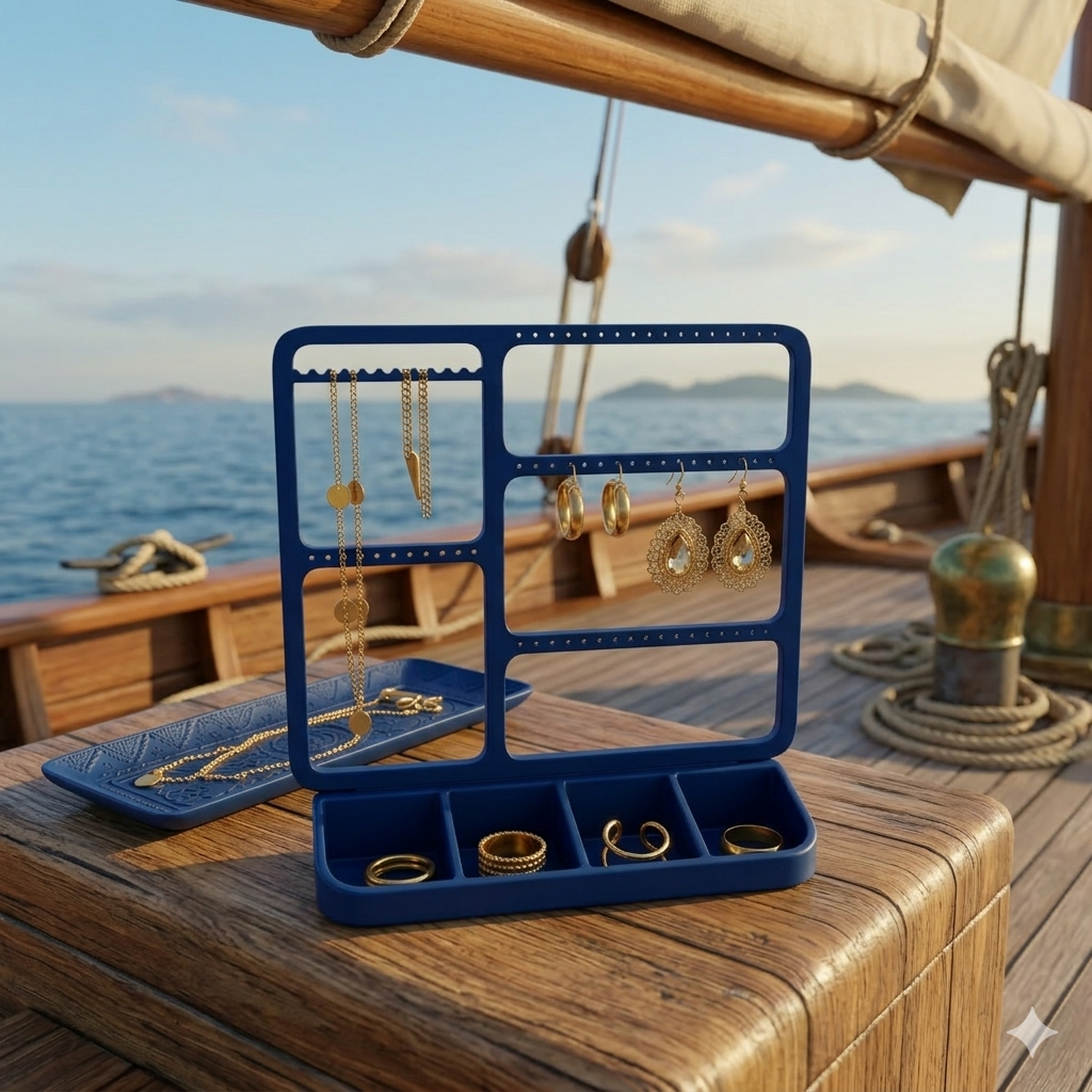 Organisateur de bijoux pour boucles d'oreilles  bagues et colliers