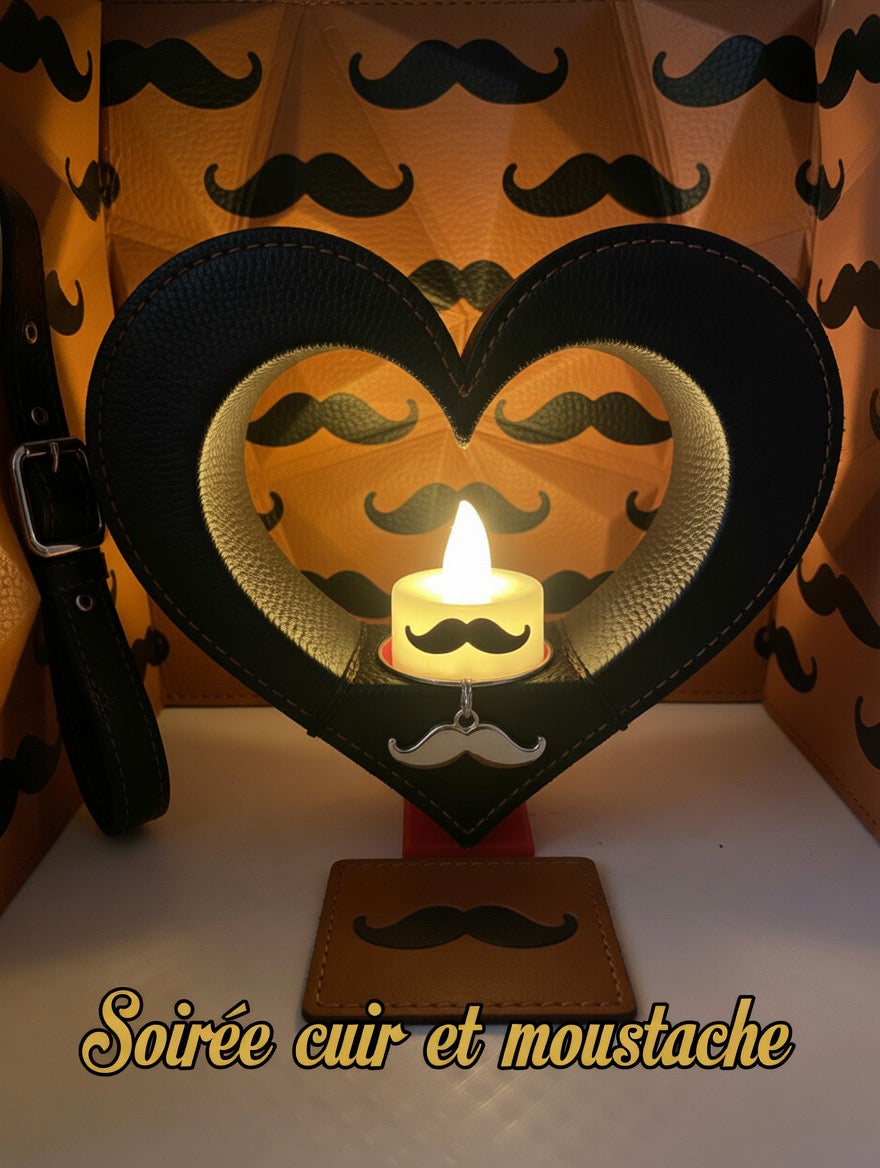 Bougeoir chauffe plat led