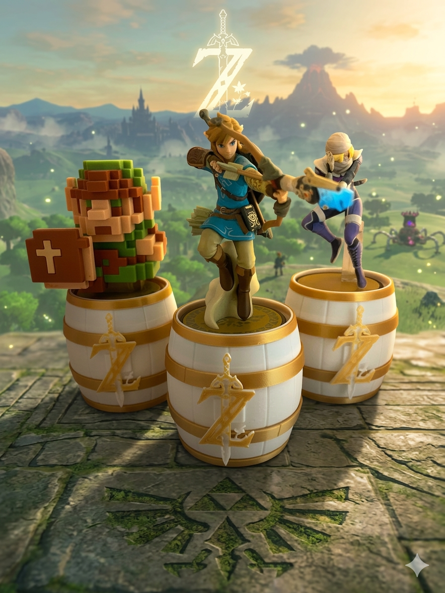Supports amiibo Zelda tonneau